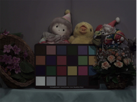 Conventional method using a colour filer