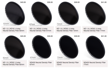 Genustech Black Label ND Filter Series