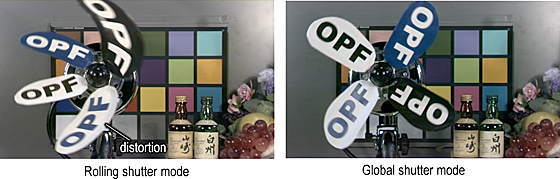 Rolling Shutter Global Shutter