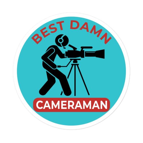 Best Damn Cameraman - #1 - Bubble-free stickers