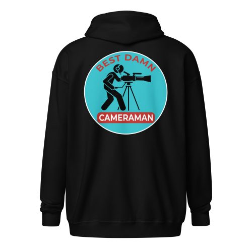 Best Damn Cameraman #1 – Gildan Zip Hoodie