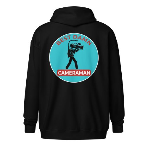 Best Damn Cameraman #8 – Gildan Zip Hoodie