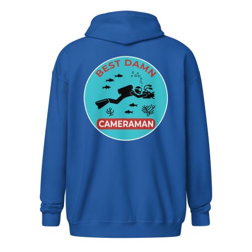 Best Damn Cameraman #5 – Gildan Zip Hoodie
