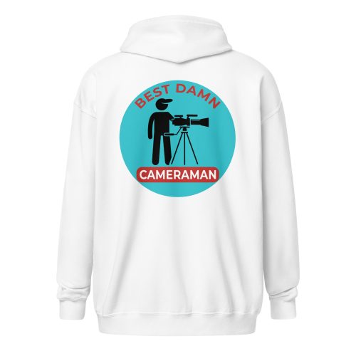Best Damn Cameraman #7 – Gildan Zip Hoodie