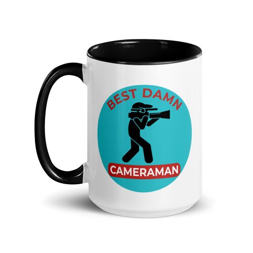 Best Damn Cameraman #3 - Mug with Colour Inside